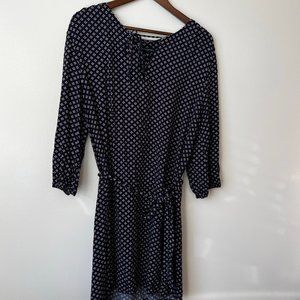 Banana Republic Navy Dress with Tie Belt